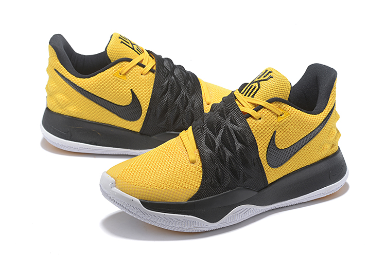 2018 Men Nike Kyrie 4 Low Yellow Black Basketball Shoes - Click Image to Close